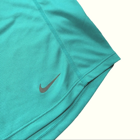 Nike size large Dri-Fit teal polyester racerback tank with netting around top - Picture 3 of 8